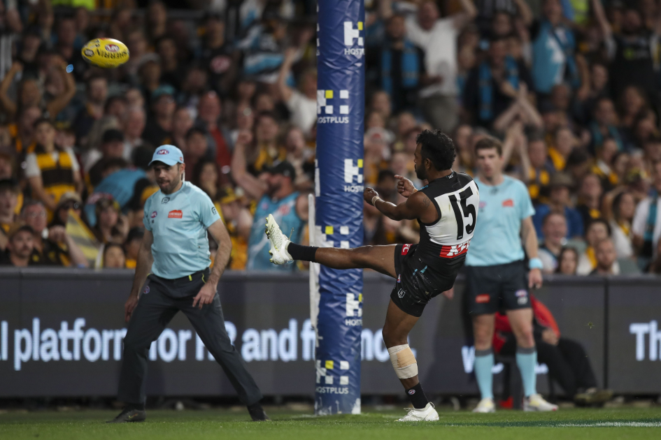Wili Rioli Willie Rioli leads Port to vital win after tumultuous week - Australian ...