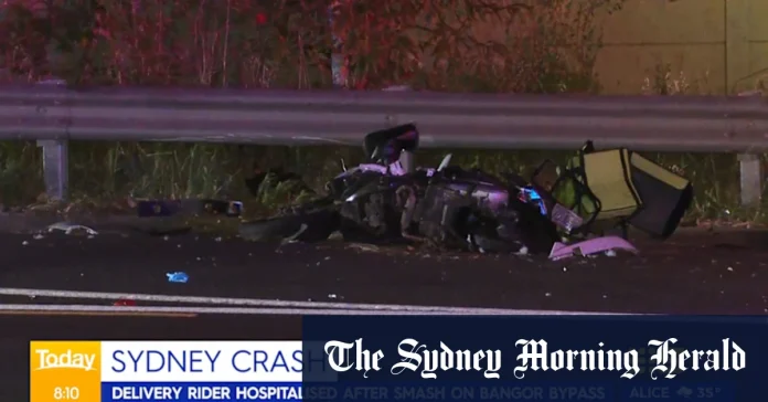 Delivery driver in hospital after collision with car allegedly involved ...