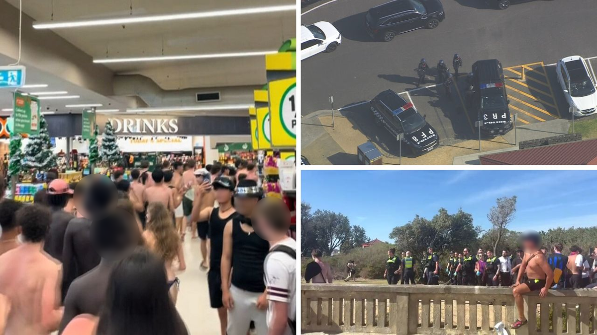 Riot squad and AirWing called in as hundreds of teenagers storm Woolies ...